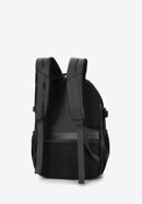 Férfi 15,6"-os laptop hátizsák műbőr díszítéssel, fekete, 98-3P-202-4, Fénykép 2