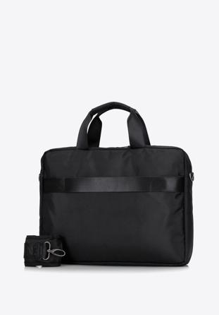 Férfi 15,6 ”-os laptop táska beltéri cipzárral, nagy, fekete, 92-3P-106-1, Fénykép 1