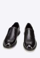 Férfi bőr belebújós cipő, fekete, 94-M-507-5-42, Fénykép 2