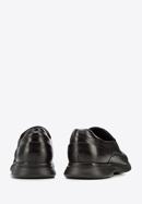 Férfi bőr belebújós cipő, fekete, 94-M-507-1-41, Fénykép 5