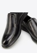 Férfi bőr belebújós cipő, fekete, 94-M-507-1-41, Fénykép 7