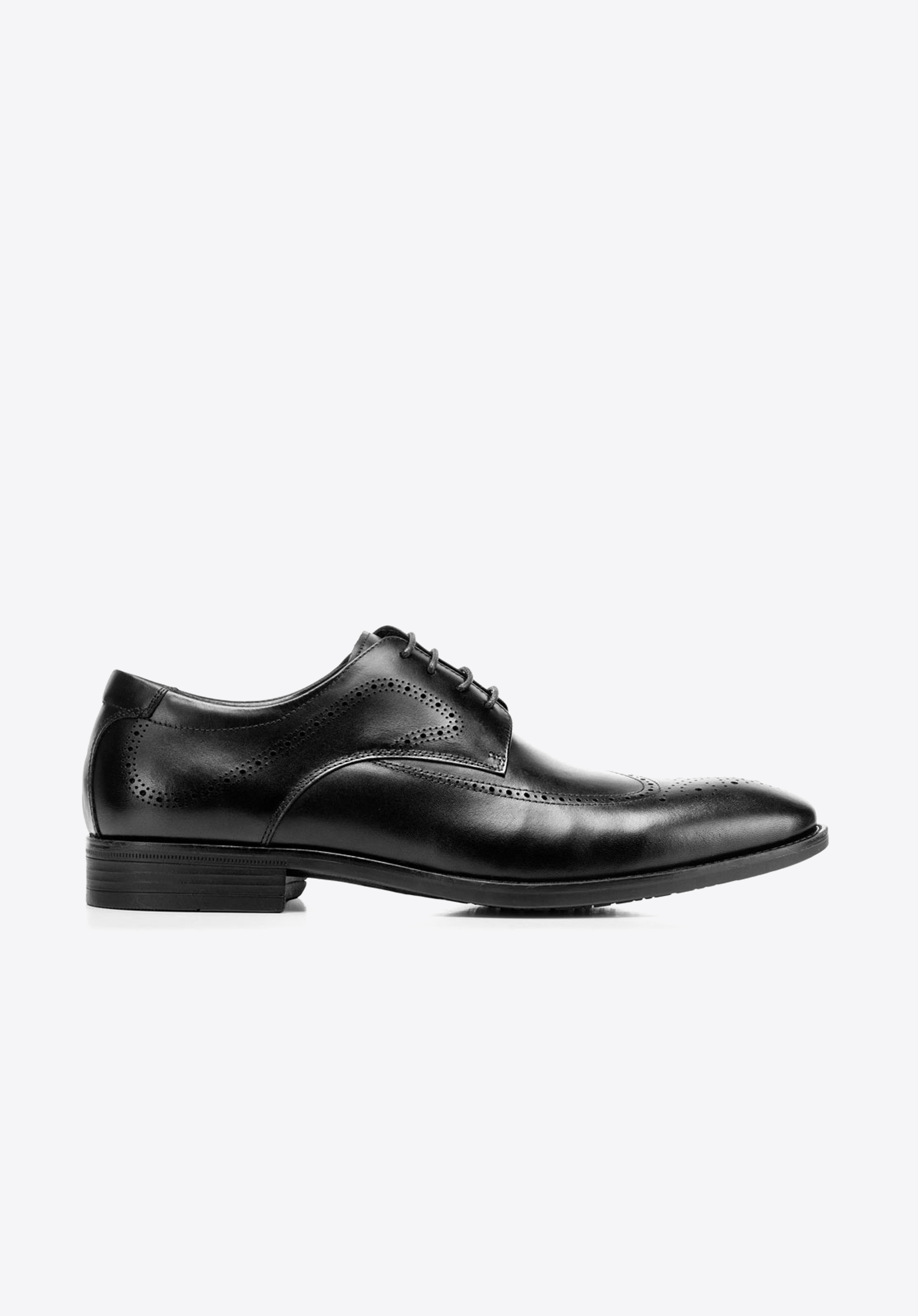Férfi bőr brogues, fekete, 92-M-906-1-41, Fénykép 1