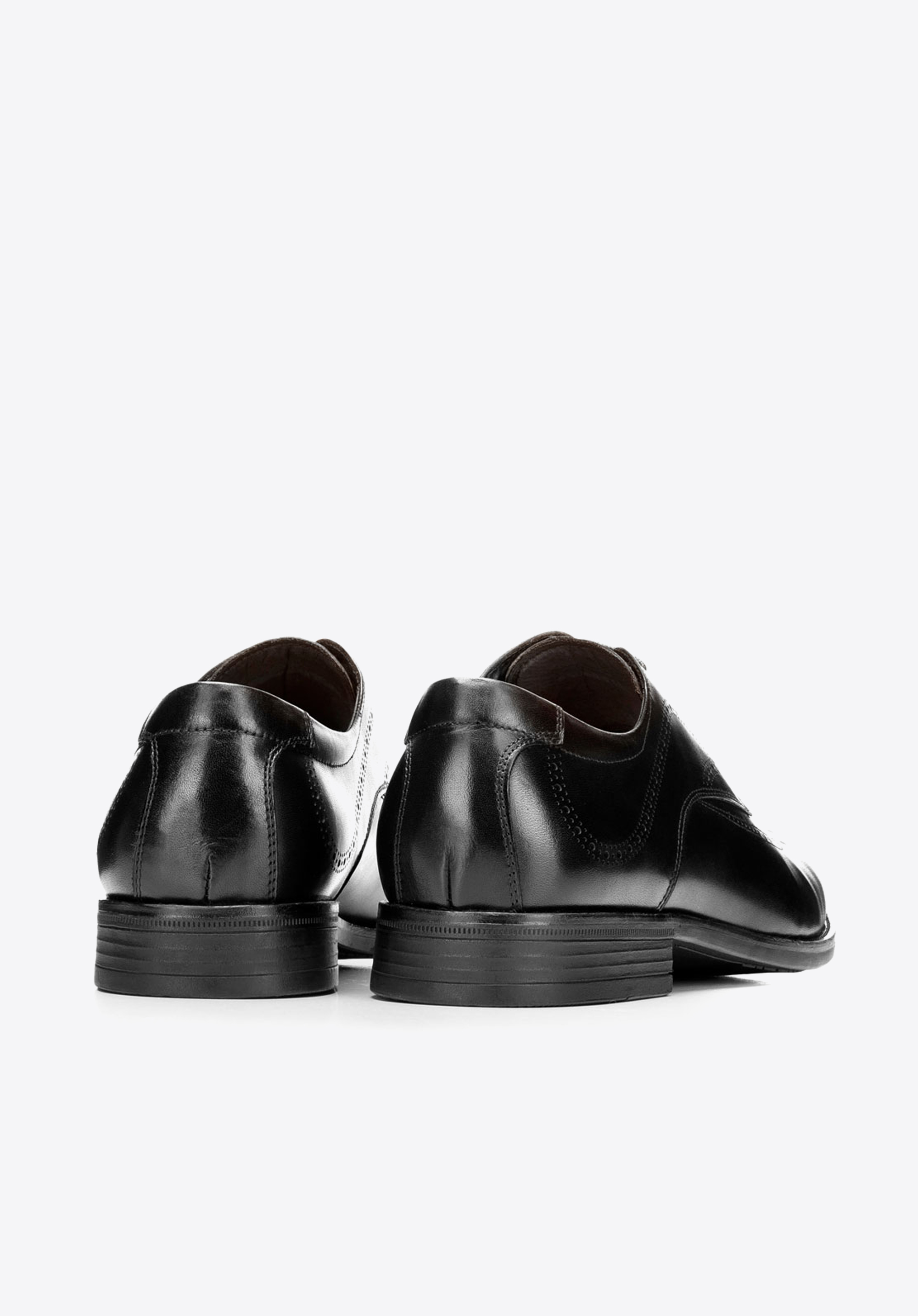 Férfi bőr brogues, fekete, 92-M-906-1-41, Fénykép 1