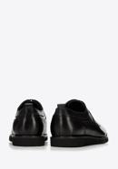 Férfi bőr brogues cipő könnyű talppal, fekete, 96-M-501-1-43, Fénykép 4