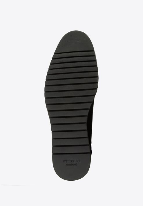 Férfi bőr brogues cipő könnyű talppal, fekete, 96-M-501-1-40, Fénykép 6
