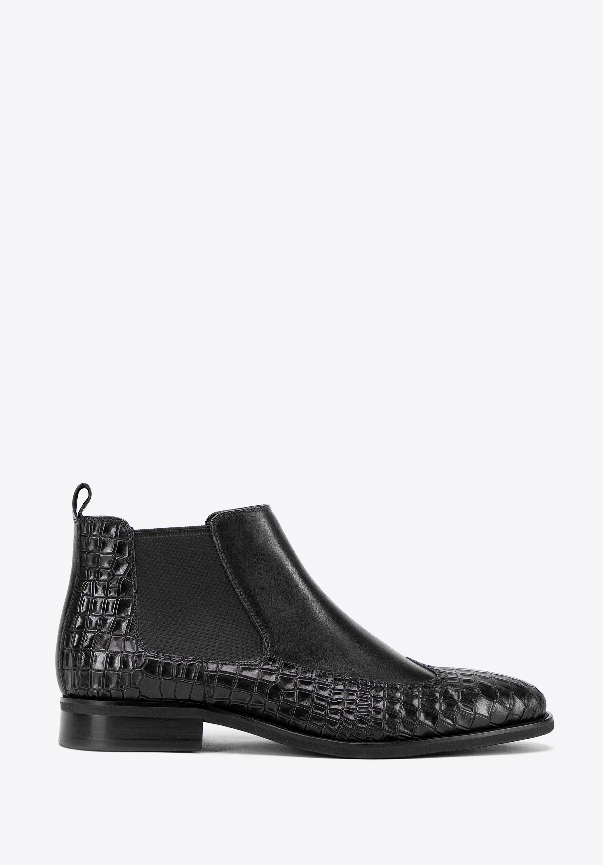 Férfi bőr chelsea csizma, fekete, 99-M-506-1-40, Fénykép 1