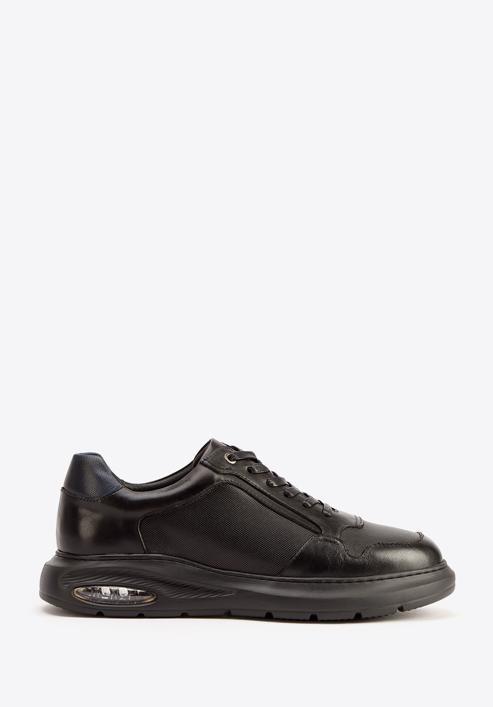 Férfi bőr cipők légpárnakkal, fekete, 93-M-902-8-39, Fénykép 1