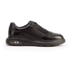 Férfi bőr cipők légpárnakkal, fekete, 93-M-902-1-45, Fénykép 1