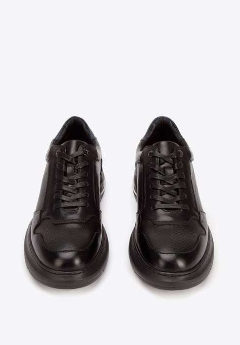 Férfi bőr cipők légpárnakkal, fekete, 93-M-902-1-41, Fénykép 3
