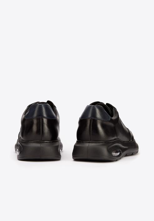 Férfi bőr cipők légpárnakkal, fekete, 93-M-902-1-40, Fénykép 5