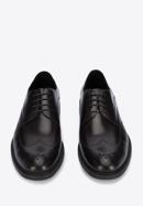 Férfi bőr Derby cipő, fekete, 95-M-506-1-44, Fénykép 3