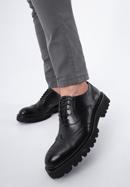 Férfi bőr Oxford cipő, fekete, 97-M-515-1-40, Fénykép 15