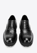 Férfi bőr Oxford cipő, fekete, 97-M-515-1-40, Fénykép 3