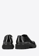 Férfi bőr Oxford cipő, fekete, 97-M-515-1-45, Fénykép 4