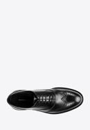 Férfi bőr Oxford cipő, fekete, 97-M-515-1-45, Fénykép 5