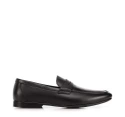 Férfi klasszikus bőr penny cipők, fekete, 94-M-504-1-43, Fénykép 1
