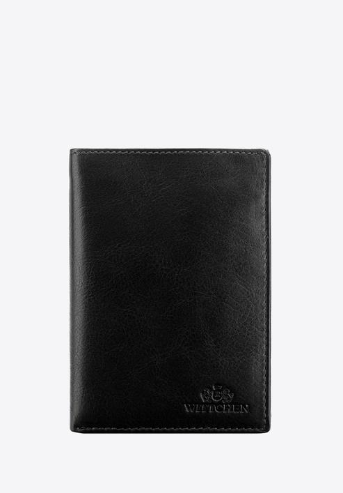 Férfi bőr pénztárca, fekete, 14-1-020-L11, Fénykép 1