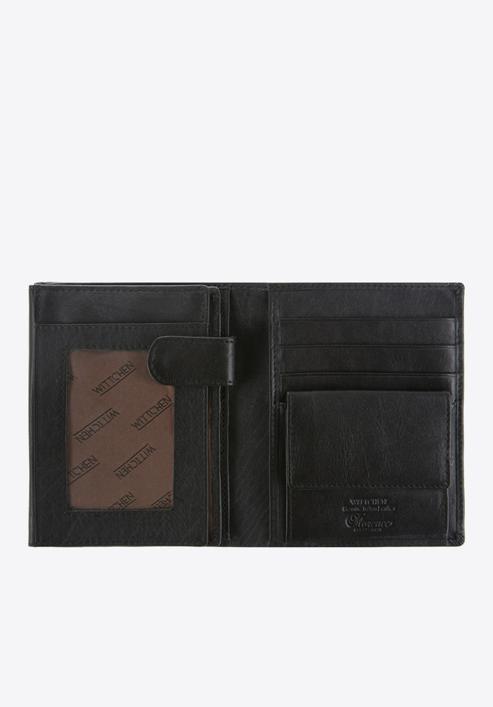 Férfi bőr pénztárca, fekete, 14-1-615-L11, Fénykép 2