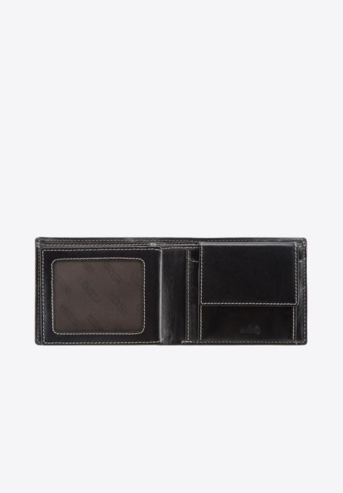 Férfi bőr pénztárca, fekete, 14-1-116-L4, Fénykép 3