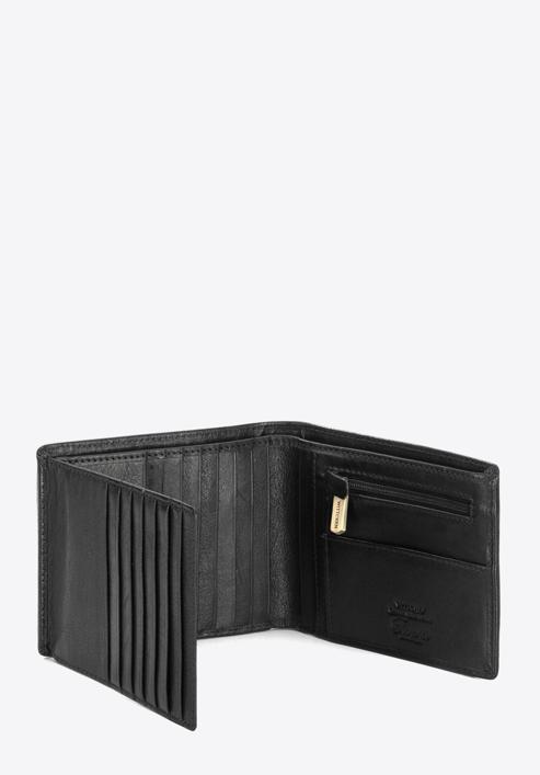 Férfi bőr pénztárca, fekete, 14-1-262-L11, Fénykép 4