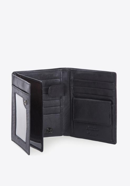 Férfi bőr pénztárca, fekete, 14-1-615-L11, Fénykép 5