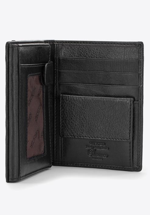 Férfi bőr pénztárca, fekete, 14-1-615-L11, Fénykép 8