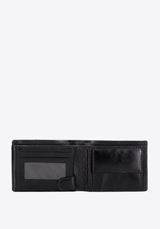 Férfi bőr pénztárca kihajtható panellal, fekete, 21-1-046-10, Fénykép 1