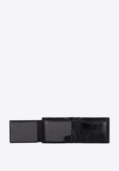 Férfi bőr pénztárca kihajtható panellal, fekete, 21-1-046-10, Fénykép 3
