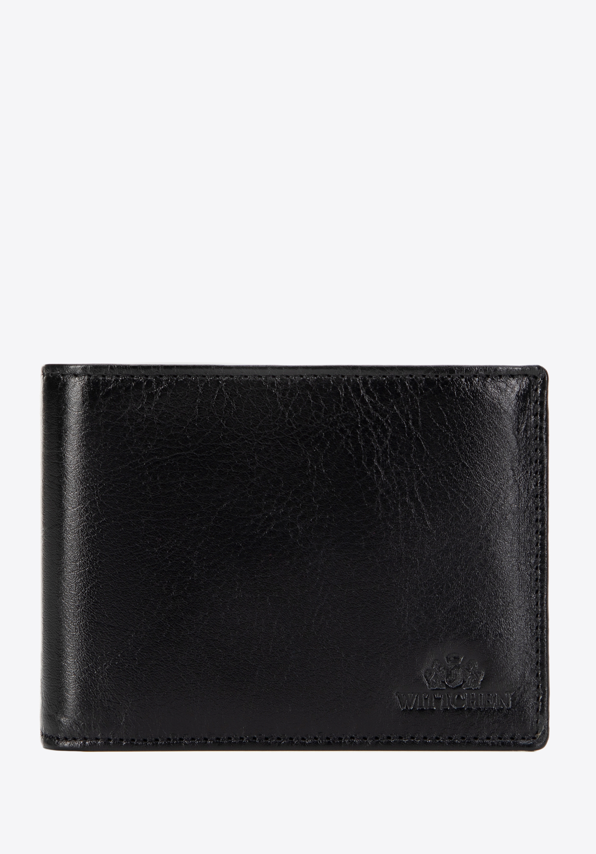 Férfi bőr pénztárca kihajtható panellel, fekete, 21-1-262-L10, Fénykép 1