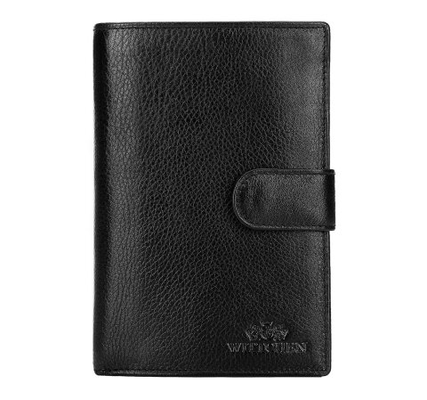 Férfi bőr pénztárca, fekete, 21-1-035-10L, Fénykép 1