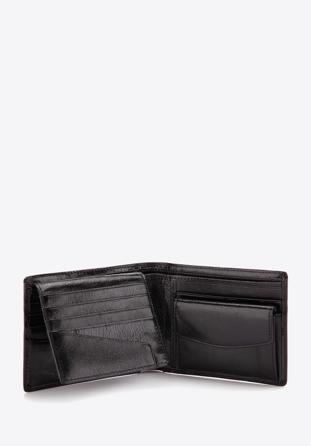 Férfi bőr pénztárca kihajtható hitelkártya-tartó panellal