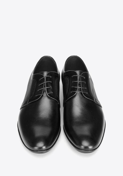 Derby stílusú férfi öltöny cipő, fekete, 90-M-602-1-40, Fénykép 7