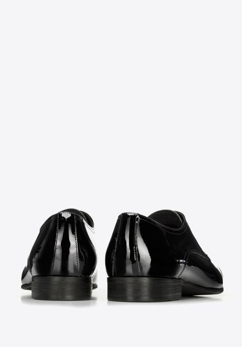 Férfi derby szabású fényes lakkbőr cipő, fekete, 98-M-704-1L-42, Fénykép 4