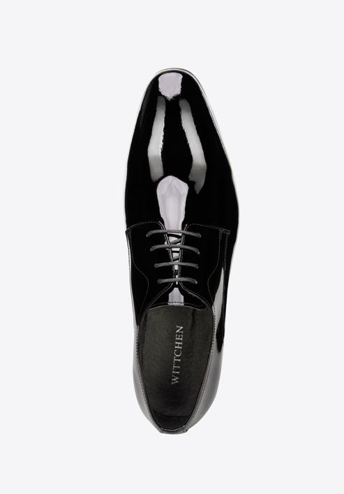 Férfi derby szabású fényes lakkbőr cipő, fekete, 98-M-704-1L-39, Fénykép 5