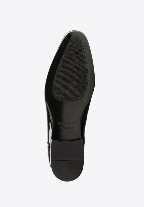 Férfi derby szabású fényes lakkbőr cipő, fekete, 98-M-704-1L-40, Fénykép 6