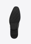 Férfi dupla monk szabású bőrcipő kerek csatokkal, fekete, 98-M-712-4-45, Fénykép 6