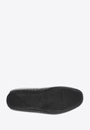 Férfi fonott bőr lords cipő, fekete, 96-M-514-1-44, Fénykép 6