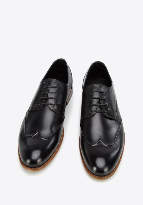 Férfi formális bőrcipő, fekete, 96-M-520-1-40, Fénykép 3