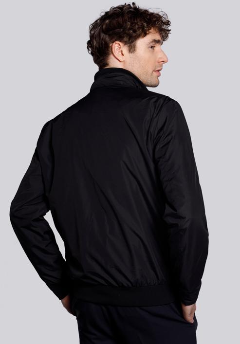 Férfi Harrington kabát, fekete, 92-9N-451-1-M, Fénykép 5