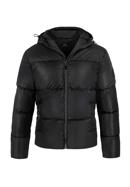 Férfi kapucnis steppelt kabát, fekete, 97-9D-952-1-S, Fénykép 30