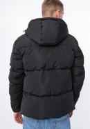 Férfi kapucnis steppelt kabát, fekete, 97-9D-952-N-XL, Fénykép 4