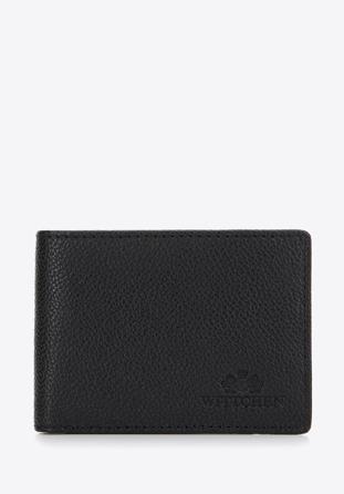 Férfi kisméretű minimalista bőr pénztárca, fekete, 14-1-930-1, Fénykép 1