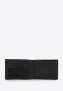 Férfi kisméretű minimalista bőr pénztárca, fekete, 14-1-930-1, Fénykép 2