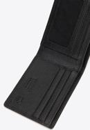 Férfi kisméretű minimalista bőr pénztárca, fekete, 14-1-930-1, Fénykép 4