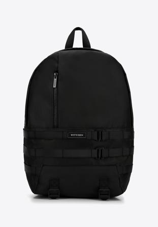 Férfi multifunkcionális hátizsák elülső pántokkal, fekete, 56-3S-801-10, Fénykép 1