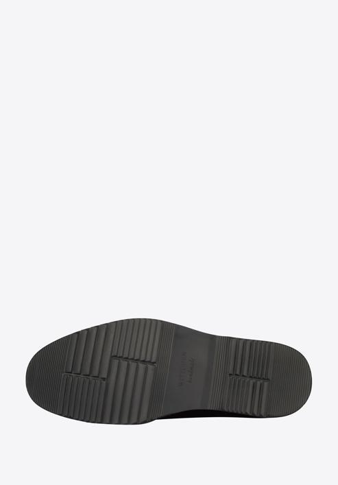 Férfi oxford cipő lyukacsos díszítéssel és könnyű talppal, fekete, 95-M-507-1-41, Fénykép 6