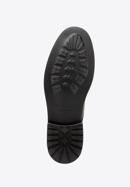 Férfi perforált bőr monk cipő, fekete, 98-M-714-4-45, Fénykép 6