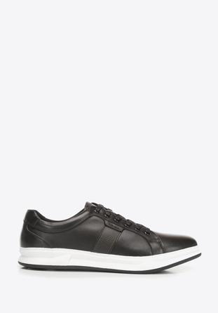 Férfi sneakers bőrből gumi talppal, fekete, 92-M-510-1-40, Fénykép 1