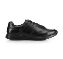 Férfi sneakers szemes bőrből, fekete, 92-M-301-1-41, Fénykép 1