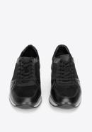 Férfi sneakers velúr- és szemes bőrből, fekete, 92-M-300-1-43, Fénykép 3